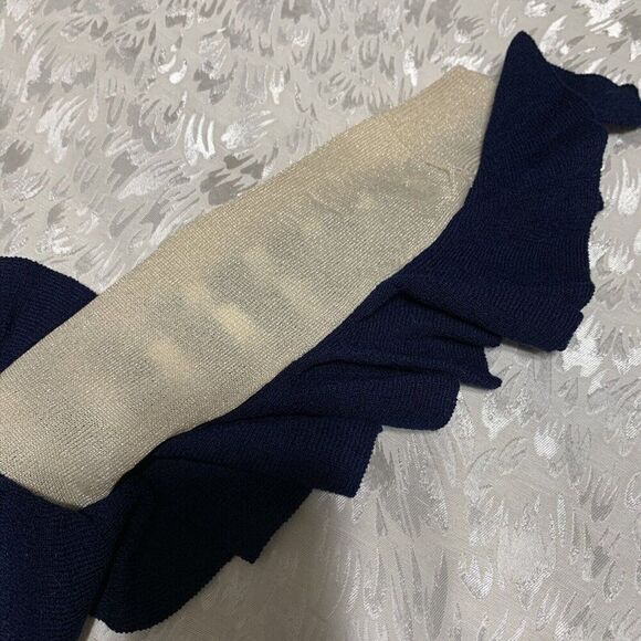 beulah anthropologie Authentic blue white Striped long sleeve sweater top small - Picture 7 of 9